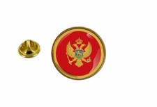 Prendedores Pin Insignia Montenegro Montenegrina Escarapela Redonda