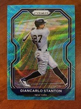 2021 Panini Prizm Giancarlo Stanton TEAL WAVE PRIZM Tier II SSP 180