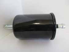 Inline Canister Fuel Filter 38 Inout Universal Black Steel 9268bk