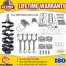 G4KJ 2.4L Engine Rebuild Overhaul Kit-Crankshaft/Pistons/Timings For HYUNDAI KIA
