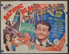 Bathing Beauty 1944 ORIGINAL 22X28 MOVIE POSTER RED SKELTON ESTHER WILLIAMS