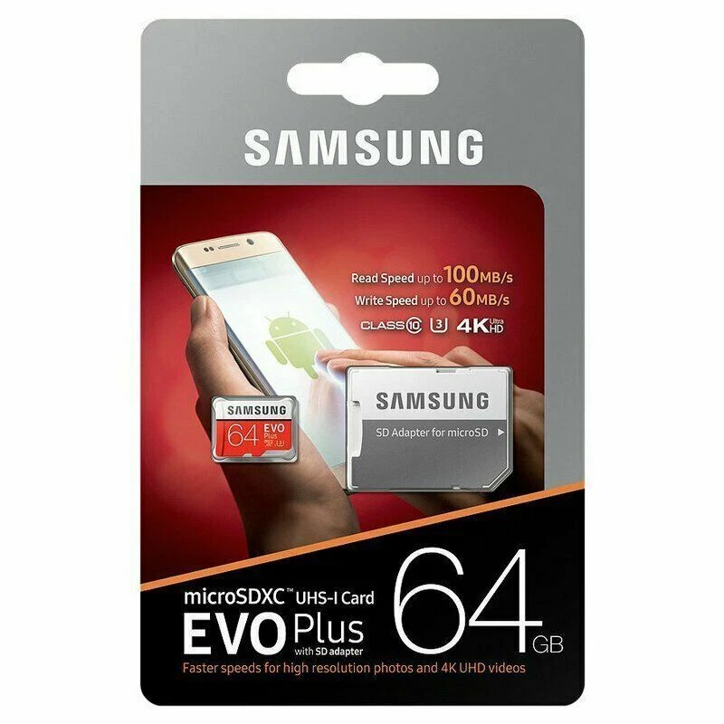Samsung EVO PLUS MicroSDHC memory card 64GB UHS-I U1 Class 10 20/100MB/s  - Image 2 of 2