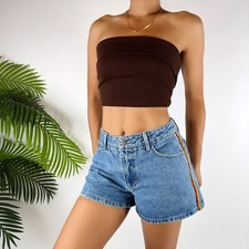 Vintage Y2K Indie Grunge High Waisted Light Wash Blue Jean Denim Shorts / Sz: 5