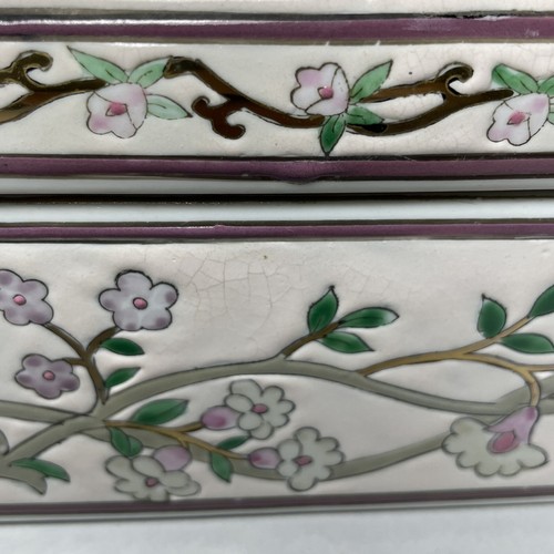 Jewelry Box Classic Traditions Hand Painted Trinket Box Lid Ceramic Floral Nice - Picture 4 of 11