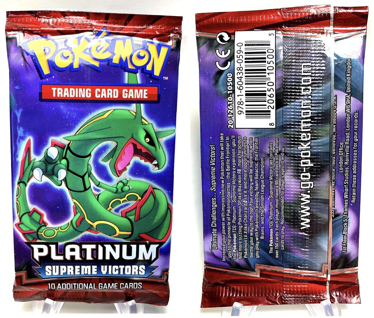 Pokemon (4) Sealed Packs Platinum: Arceus Complete Art Set