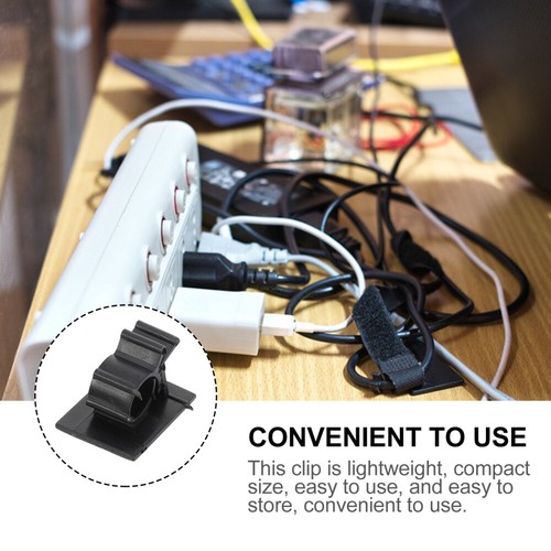 50 Pcs Adjustable Line Card Cord Management Clips Organizer Holder - 第 8/12 張圖片