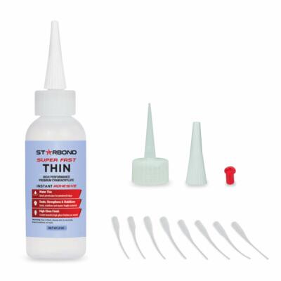 CA Super Glue Super Fast Thin Instant 2 oz Hobby Stabilizing Finish by Starbond