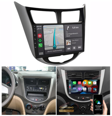 4+64G Carplay Android 13.0 Car Stereo Radio GPS For Hyundai Solaris Accent Verna