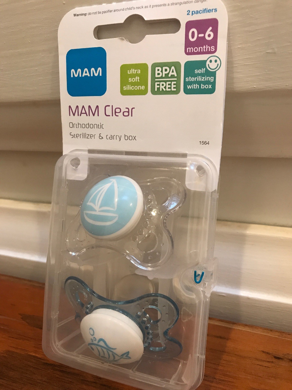 mam clear orthodontic pacifier