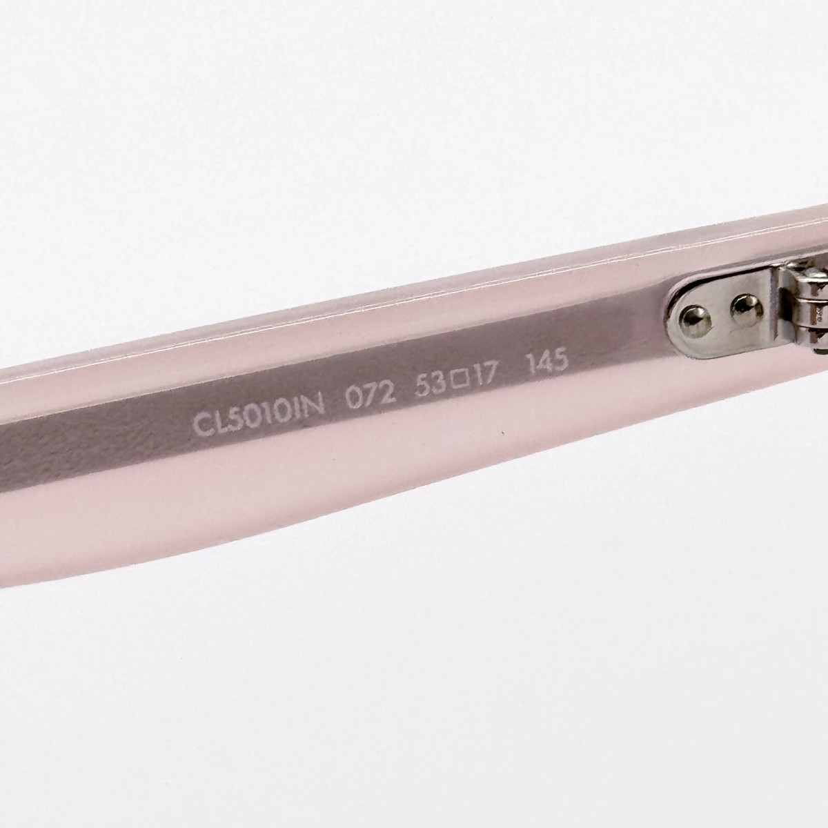メガネ Celine Eyewear CL5010IN 072 Square Clear Pink Oversize NEW CELINE CL5010IN 072 SHINY ROSE PINK WOMEN EYEGLASSES