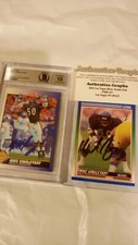 2-Hand signed cert.Mike Singletary Chicago Bears Gem mint 10 Buy 1,Sell 1 Nice