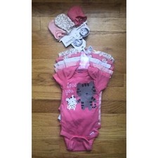   Carter's Bundle 0-3 Month Bodysuits  Mitts cats