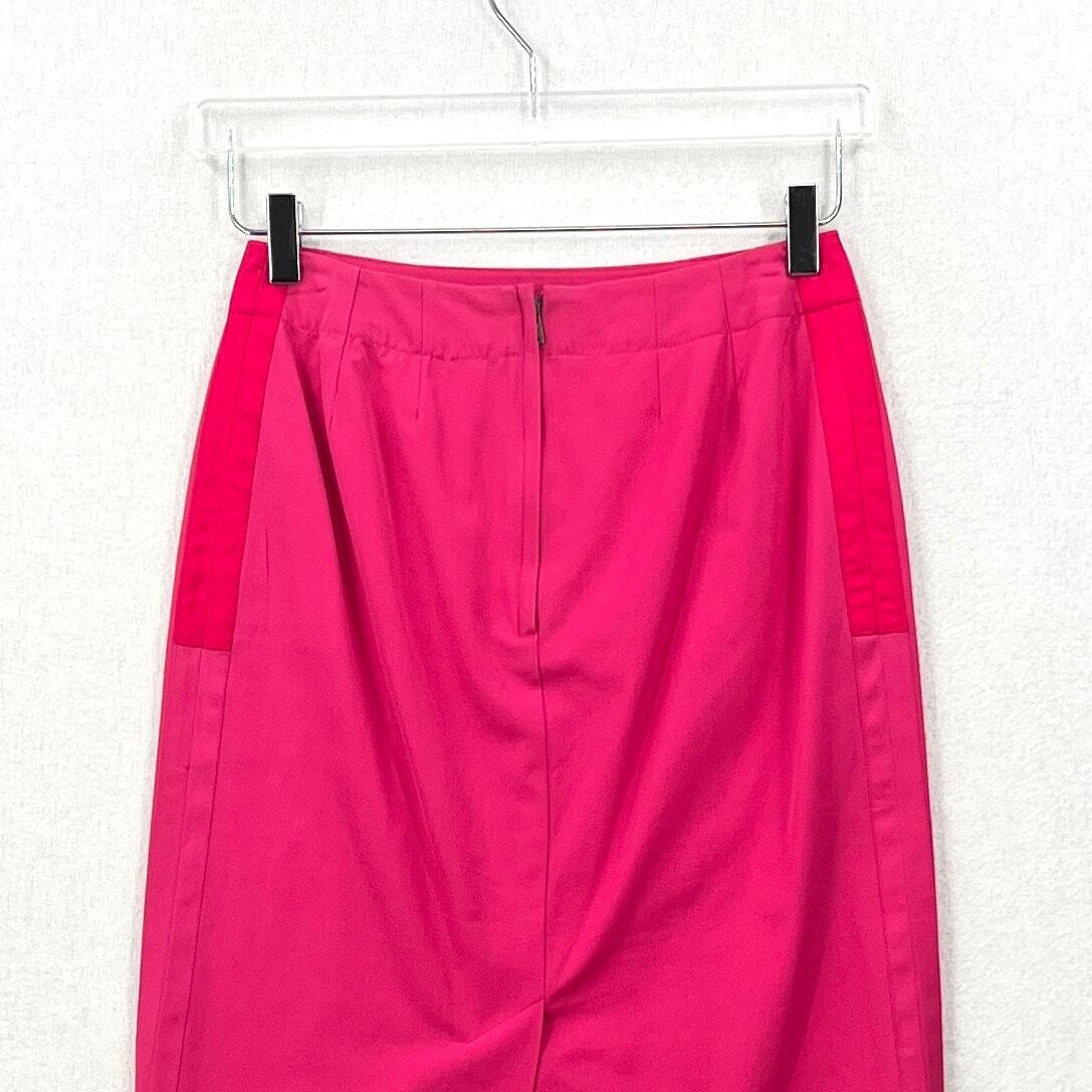 YVES SAINT LAURENT gonna a matita vintage donna 6 rosa caldo lunghezza ginocchio lusso