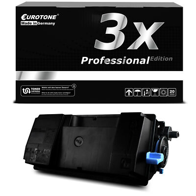 3x Eurotone PRO Patrone ersetzt Kyocera TK-3130 TK3130 TK 3130