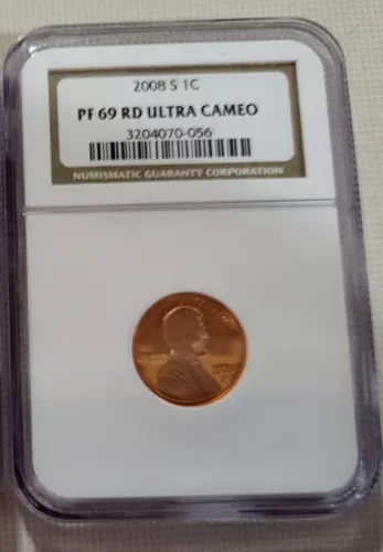 2008 S Lincoln Cent - Ultra Cameo PF 69 RD NGC Certified