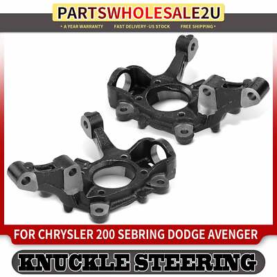 2x Front Left & Right Steering Knuckles for Dodge Avenger Chrysler 200 Sebring