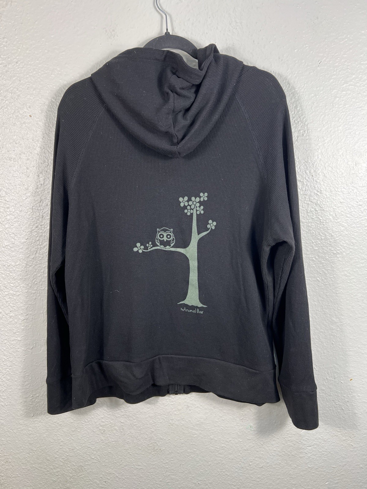 Active Basic Owl Tree Waffle Knit Full Zip Women’… - image 2