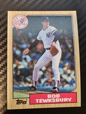 1987 Topps - Bob Tewksbury #254 (RC) New York Yankees Rookie 