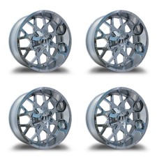 Set Of 4 Full Throttle Ft0151 20x10 5x127 5x5 -24mm Chrome Wheels Rims 20