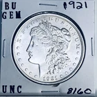 1921 BU GEM MORGAN SILVER DOLLAR UNC MS+++ U.S. MINT RARE COIN 8160