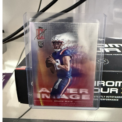 Topps 2024 Signature Class Drake Maye Patriots Rookie After Image AI-8