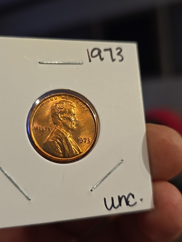1973 P Gem Bu Lincoln Memorial Cent Penny Taken From A Obw Roll
