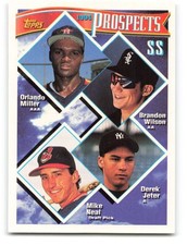 1994 Topps #158 Orlando Miller/Brandon Wilson/Derek Jeter/Mike Neal EX Excellent