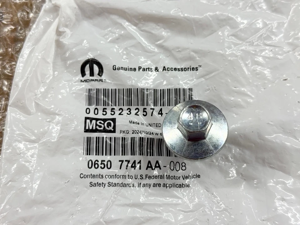 OIL DRAIN PLUG for 2003-2026 CHRYSLER ENGINE JEEP DODGE FIAT MOPAR OEM 6507741AA - Image 4 of 4