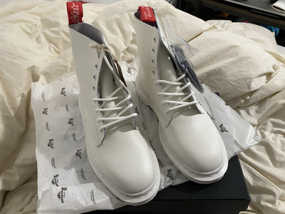 Dr. Martens x Undercover Collab 1460 MIE White Jun Takahashi UK 6 (NEW UNWORN!)