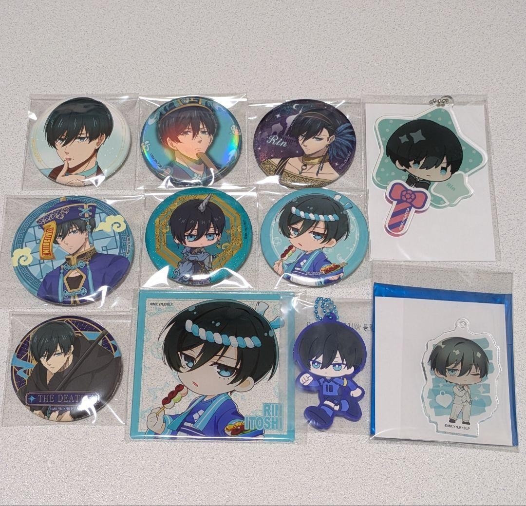 Blue Lock Rin Itoshi Pin Badges Set 11 Piece Official Merch