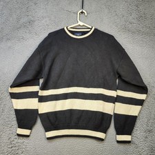 Vintage Dockers Sweater Mens Medium Striped Crewneck Pullover USA 90s