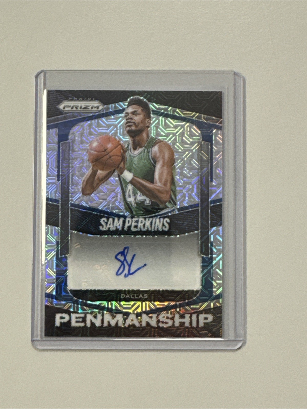 2025-26 Prizm Sam Perkins Penmanship Mojo Auto /25 