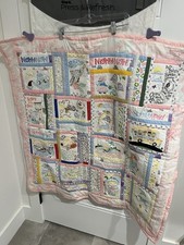 Anita Goodesign Nursery Rhymes Embroidered Baby Quilt Finished Complete Pink