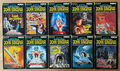 Jason Dark: Geisterjäger John Sinclair; 1. Aufl., Ausg. 591 - 600, gel., s. gut