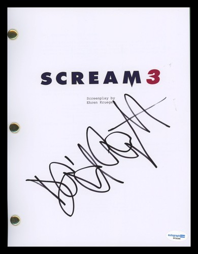 David Arquette "Scream 3" AUTOGRAPH Signed Full Complete Script Screenplay ACOA