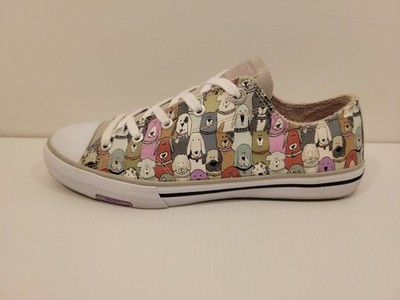Cute! Womens BOBS from SKECHERS UTOPIA DANDY DOG Sneakers - Shoe Size US 8.5 M