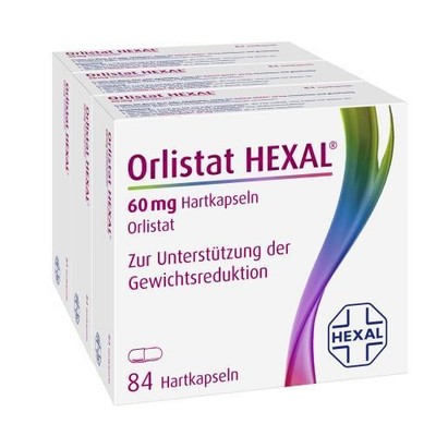 3x ORLISTAT HEXAL 60 mg Hartkapseln 3X84 ST PZN 11219049