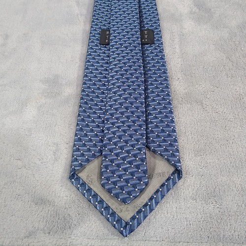 Robert Talbott Best Of Class Silk Tie Blue Geometric - Picture 5 of 7