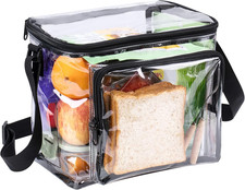 Clear Lunch Bag for Work Correctional Officers - Plastic Transparent Lunch Tote