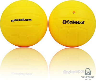 2 Pack Spikeball Replacement Balls - Yellow Rubber Training Balls