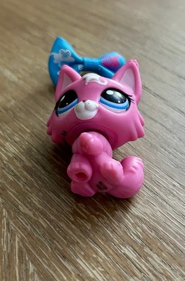 Littlest Pet Shop Authentic LPS Wolf Cat #3561 Pink Kitten | eBay