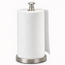 Towel Holder Countertop, Heavy Weighted Base with -Handed Design for Easy Rip...