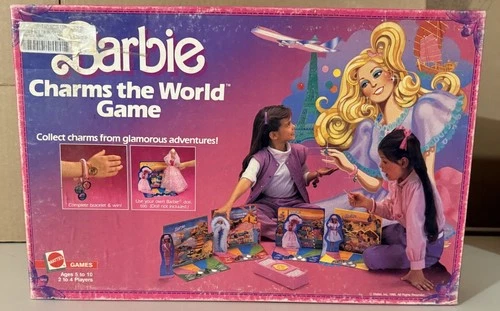 Vintage Barbie Charms The World Board Game Complete 1985 Mattel