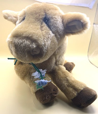 Lou Rankin Plush Springtime Friend Gerard The Cow Holding Flowers By Dakin