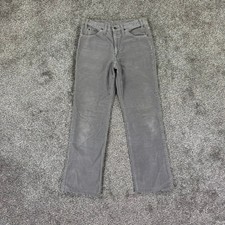Vintage Levis 517 Grey Corduroy Pants Mens 33x34 USA Made 1989 Bootcut 517-1555