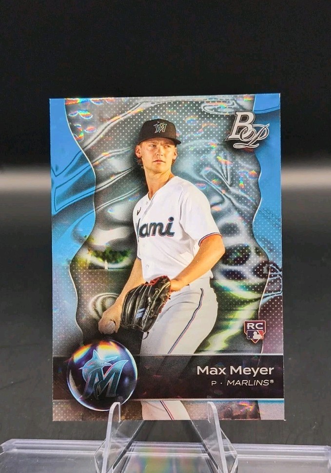 2023 Bowman Platinum - Max Meyer #14 - Ice Foil  (RC)  Miami Marlins🔥