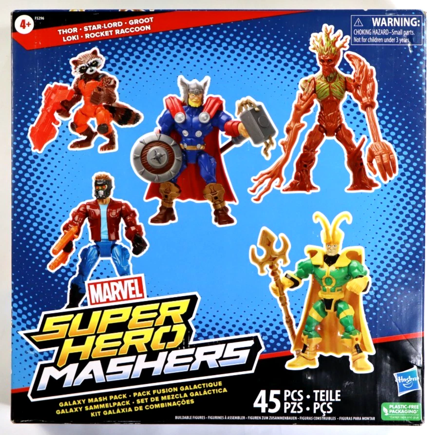 Hasbro Marvel Superhero Mashers - Paquete Galaxy Mash - 45 Piezas Foto 3 de 4
