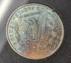 WOW 1884 CC Morgan Silver Dollar Us Rare Coin Ngc Ms64 RAINBOW TONED GSA Ogp