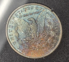 WOW 1884 CC Morgan Silver Dollar Us Rare Coin Ngc Ms64 RAINBOW TONED GSA Ogp 