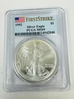 1992 American Silver Eagle PCGS MS69 First Strike - Flag Label